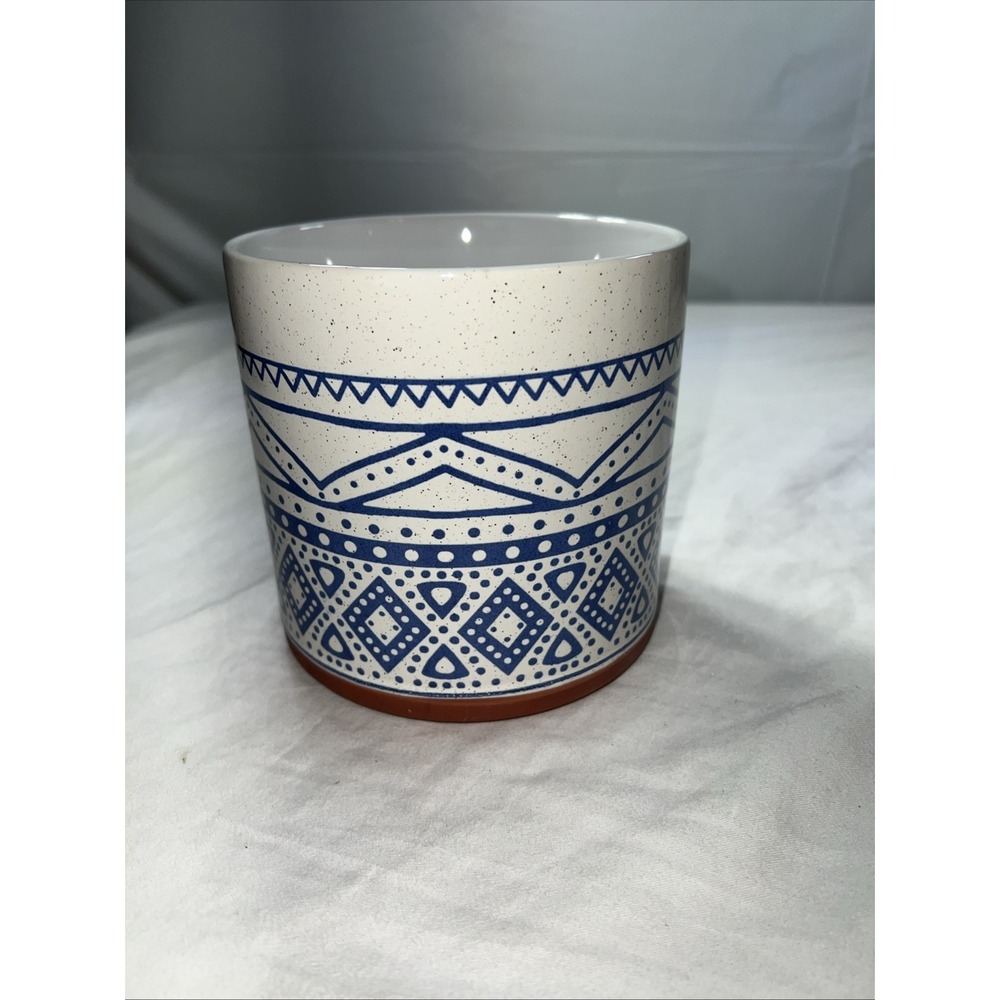 Under The Sun 5in Planter Blue And White Decorative Pattern